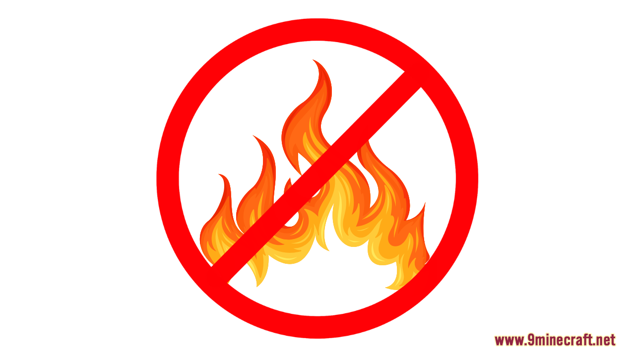 No Fire Resource Pack (1.21.1, 1.20.1) – Texture Pack