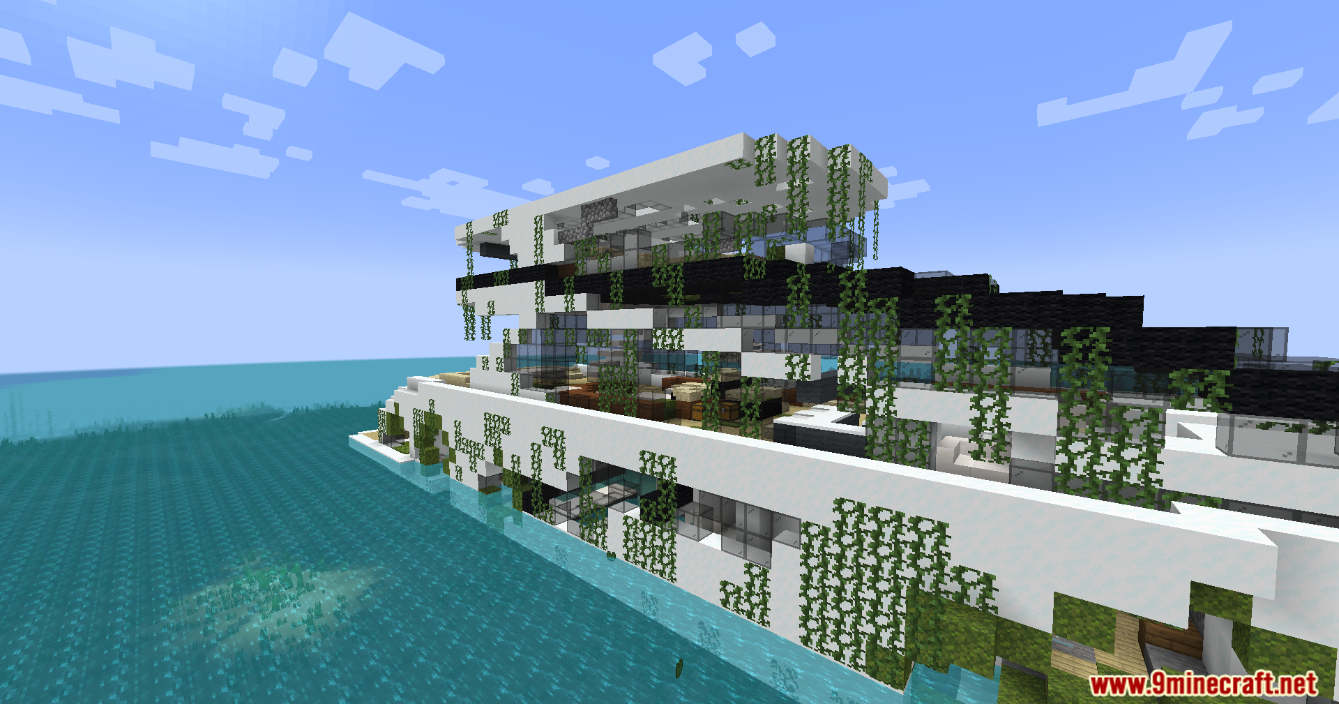 Abandoned Structures Yachts Mod adds large, overgrown boats to oceans