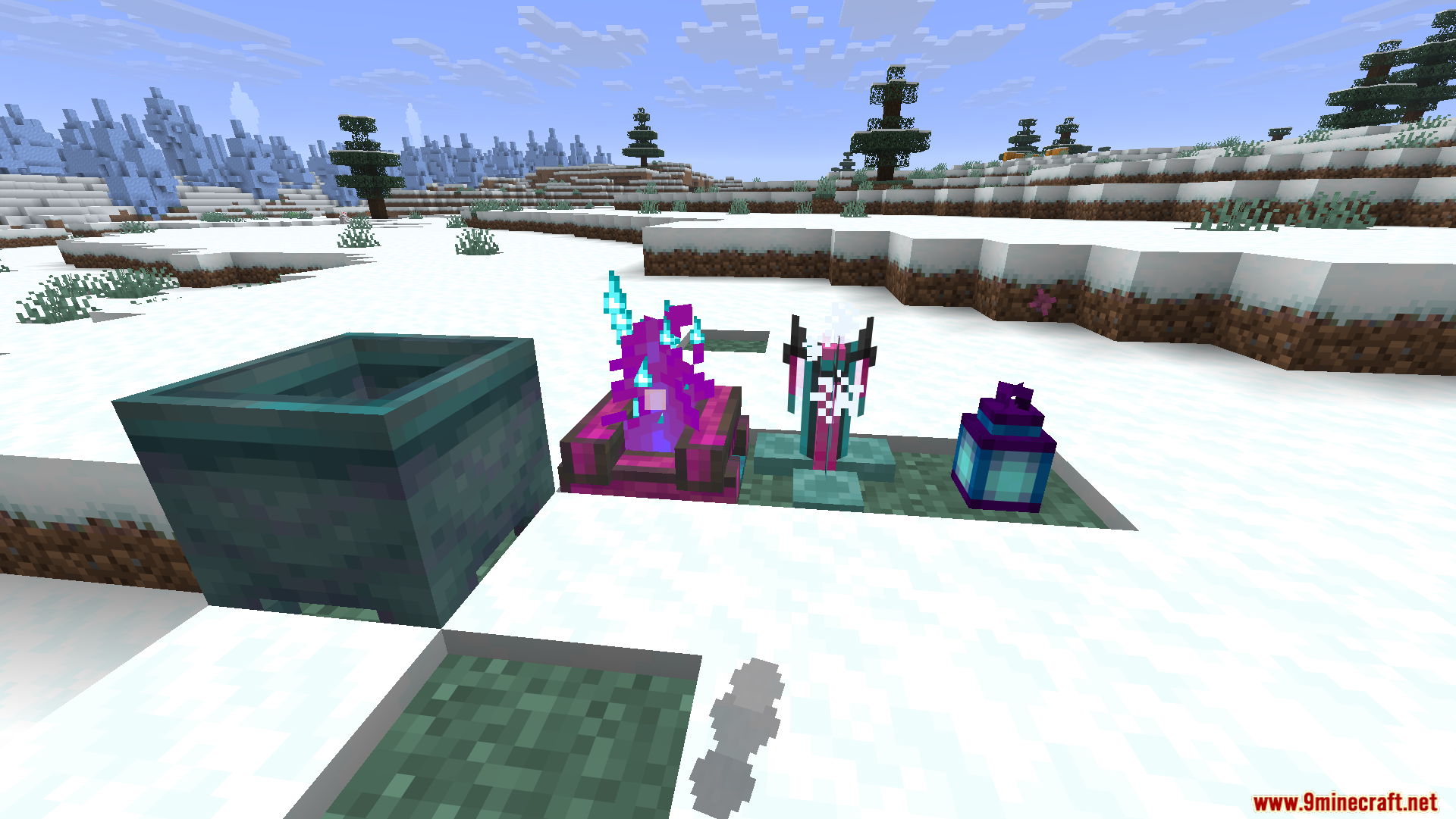 Magical crafting blocks and lanterns from the Auroral Mod