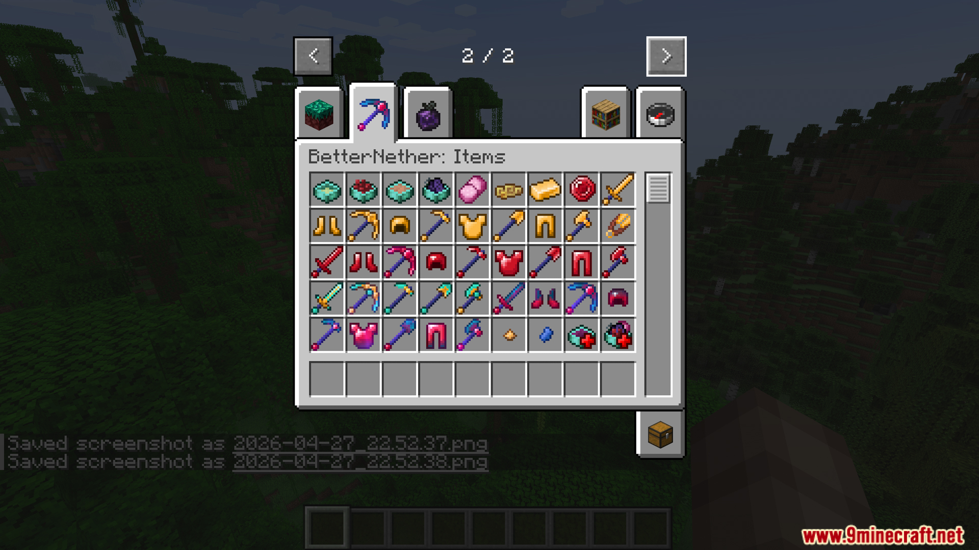 BetterNether mod adds new tools and armor sets