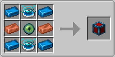 Crafting recipe for an energy pathway block using copper ingots