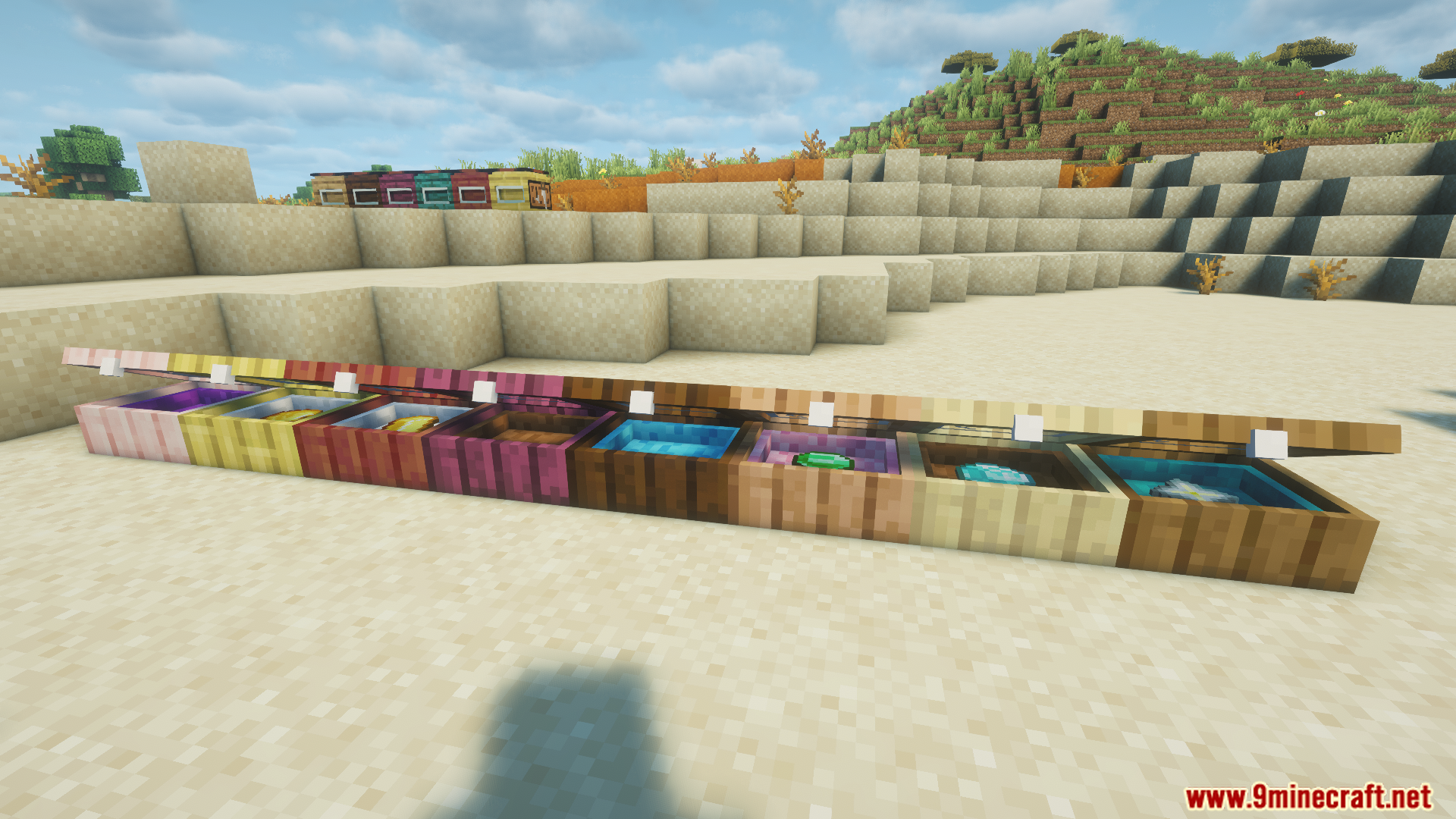 Bibliocraft Legacy Expanded Mod Screenshot 6 Many different wooden display cases from Bibliocraft Legacy Expanded Mod