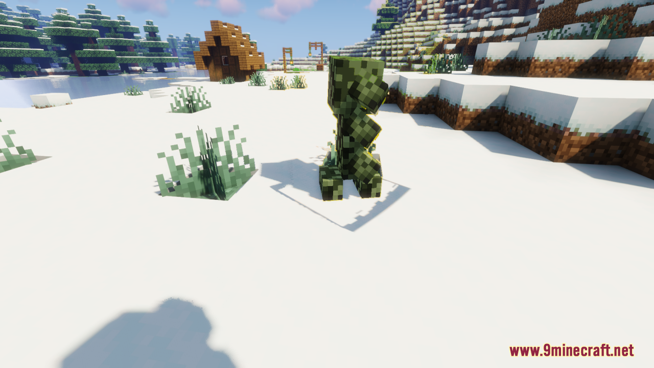 Blues Mimic Creepers mod showing a new segmented creeper model