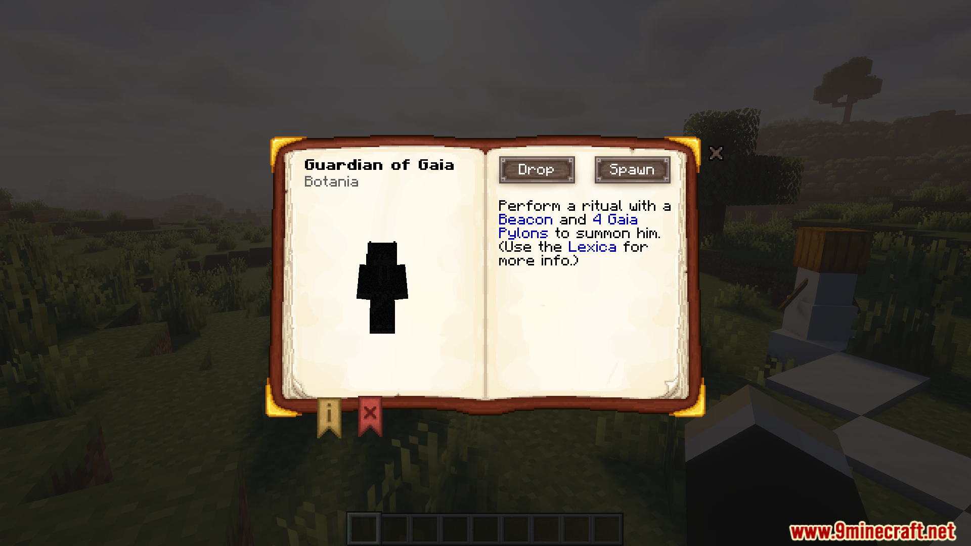 In-game guide for the Guardian of Gaia boss