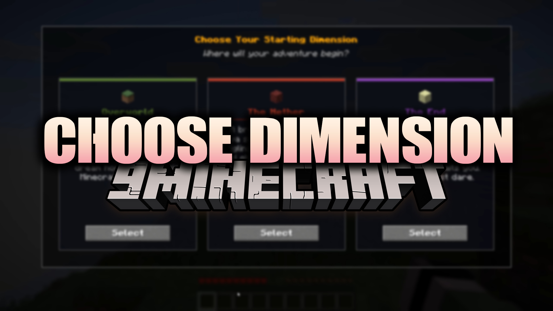 Choose Dimension Mod