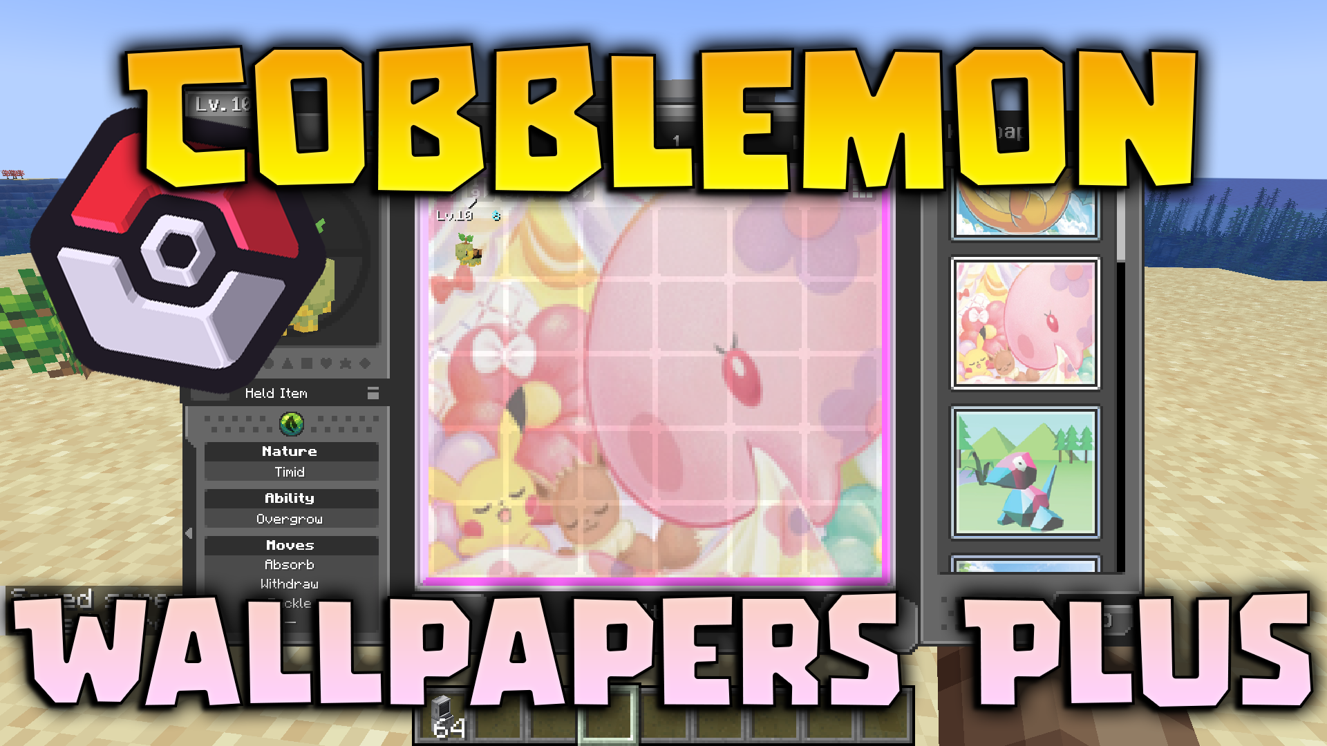 Cobblemon Wallpapers Plus Resource Pack