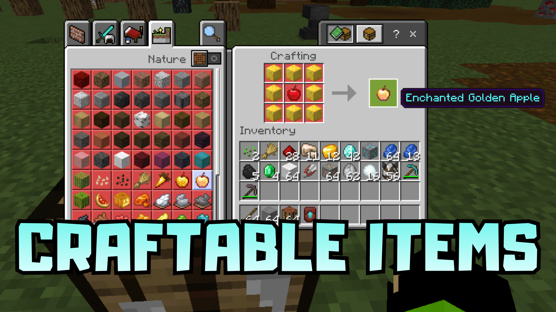 Craftable Itemss Addon Mod