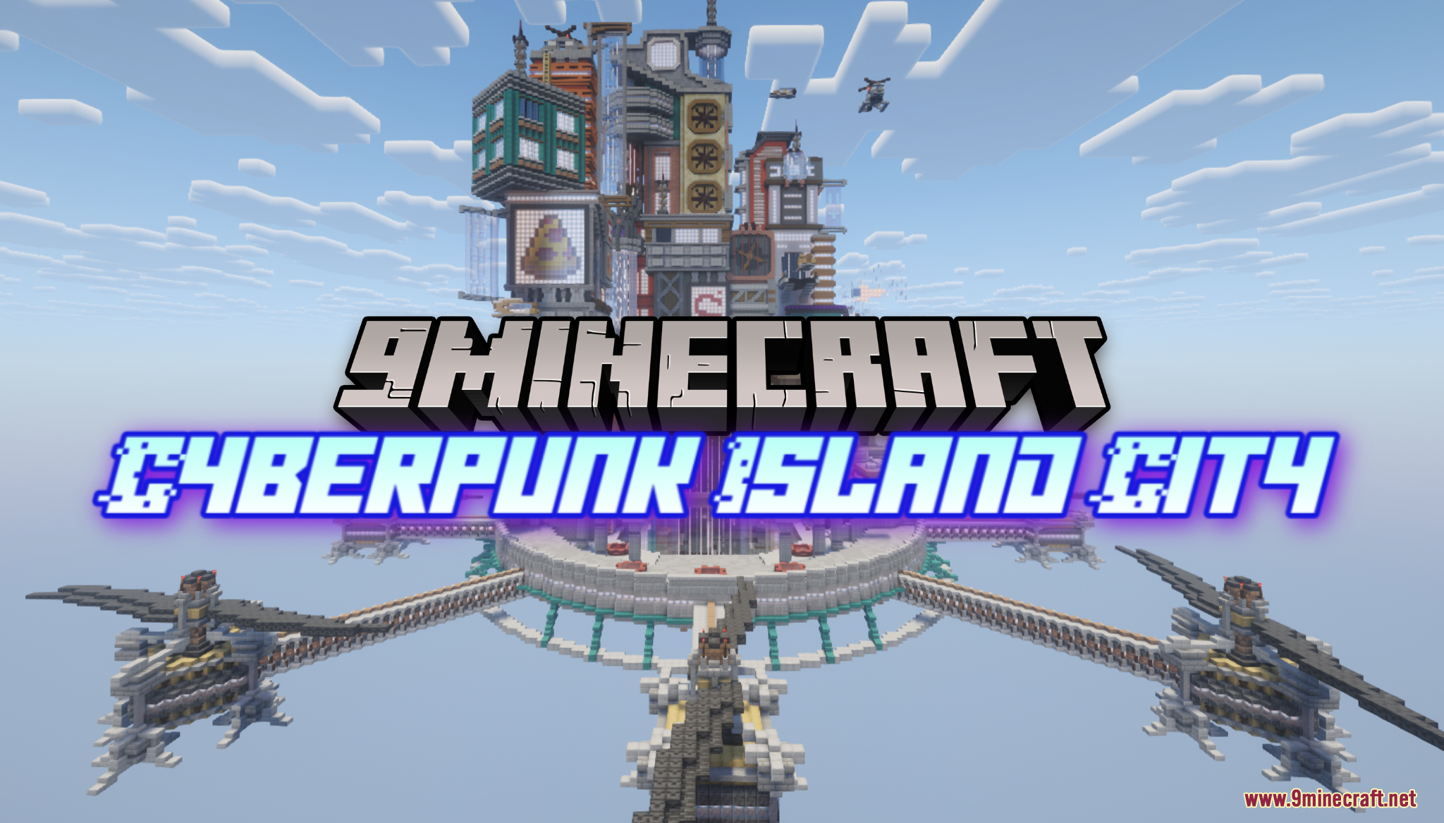 Cyberpunk Island City Map