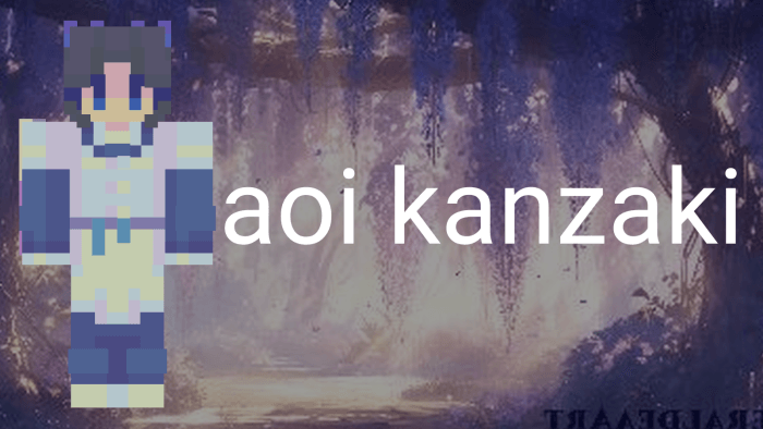 Aoi Kanzaki character skin from Demon Slayer anime