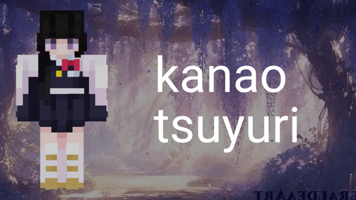 Kanao Tsuyuri character skin from Demon Slayer anime