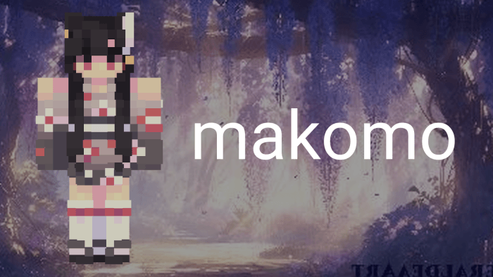 Makomo character skin from Demon Slayer anime