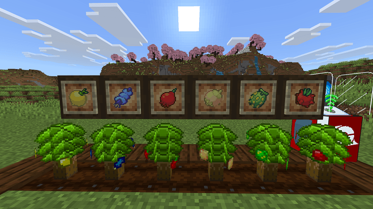 Detailed Pokedrock Addon Mod Screenshot 3 Detailed Pokedrock Addon shiny capsules displayed on dark wooden blocks