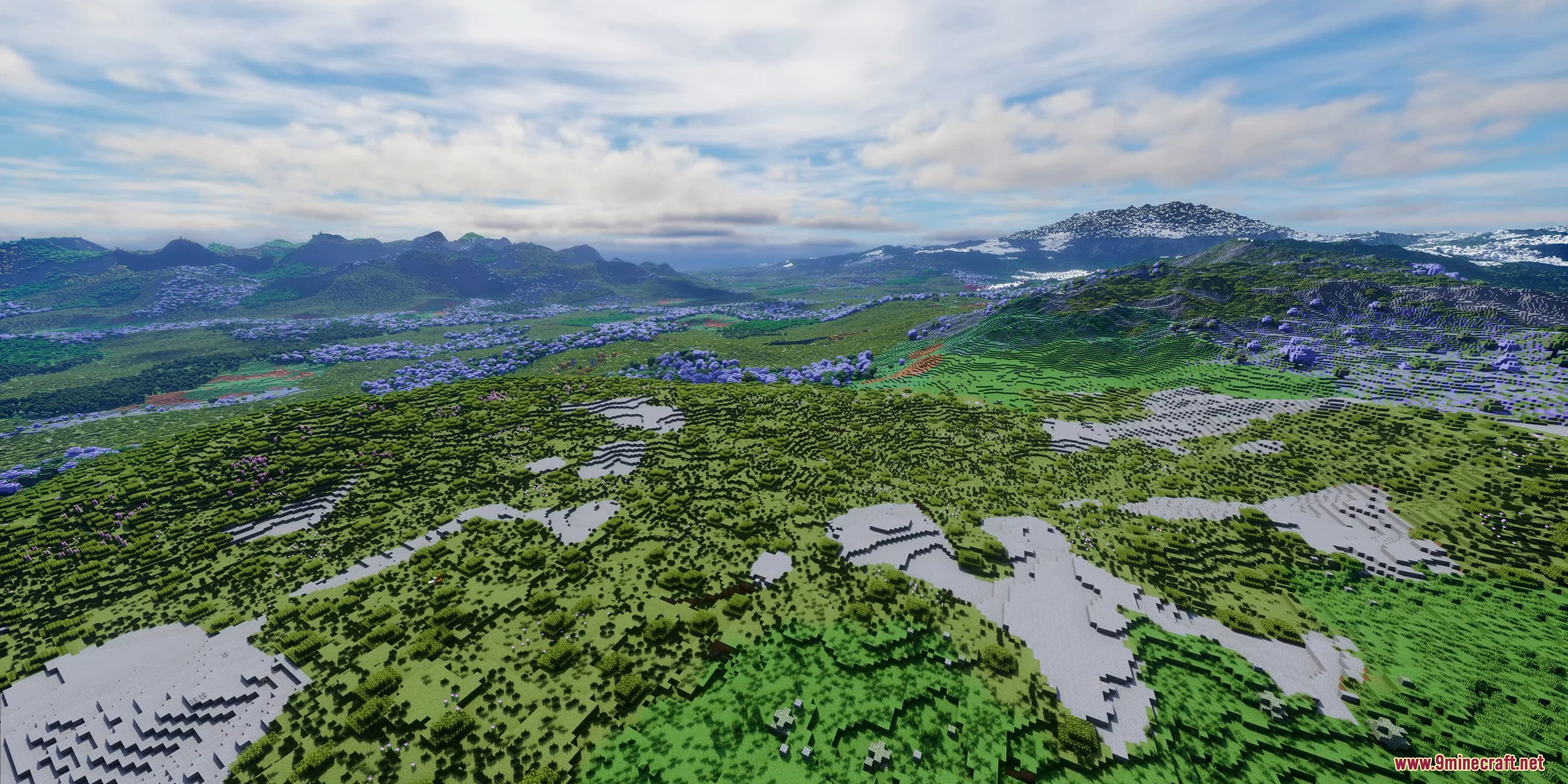 Vast Minecraft landscape