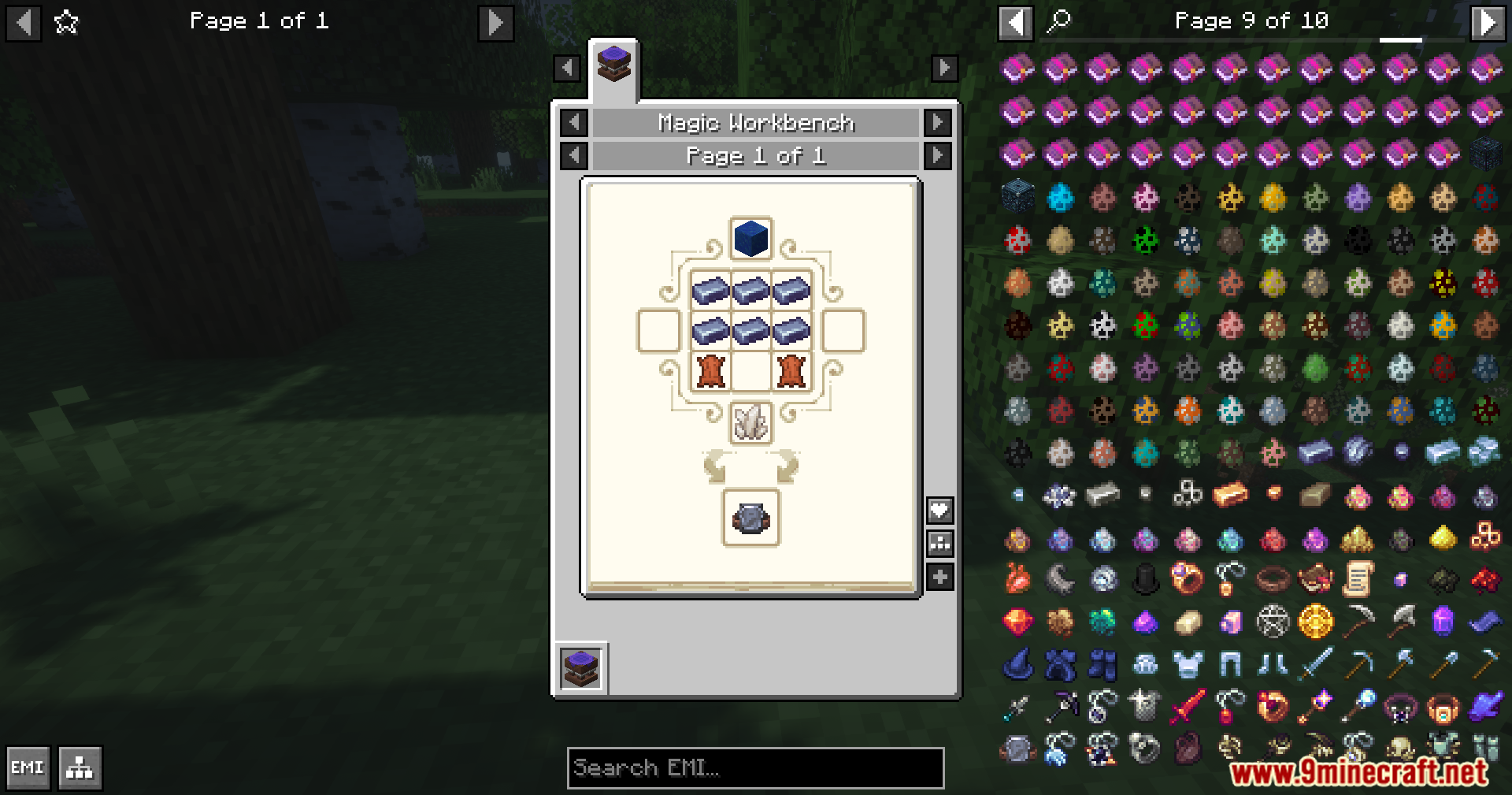 Crafting a Soul Enchanter with beds and lapis