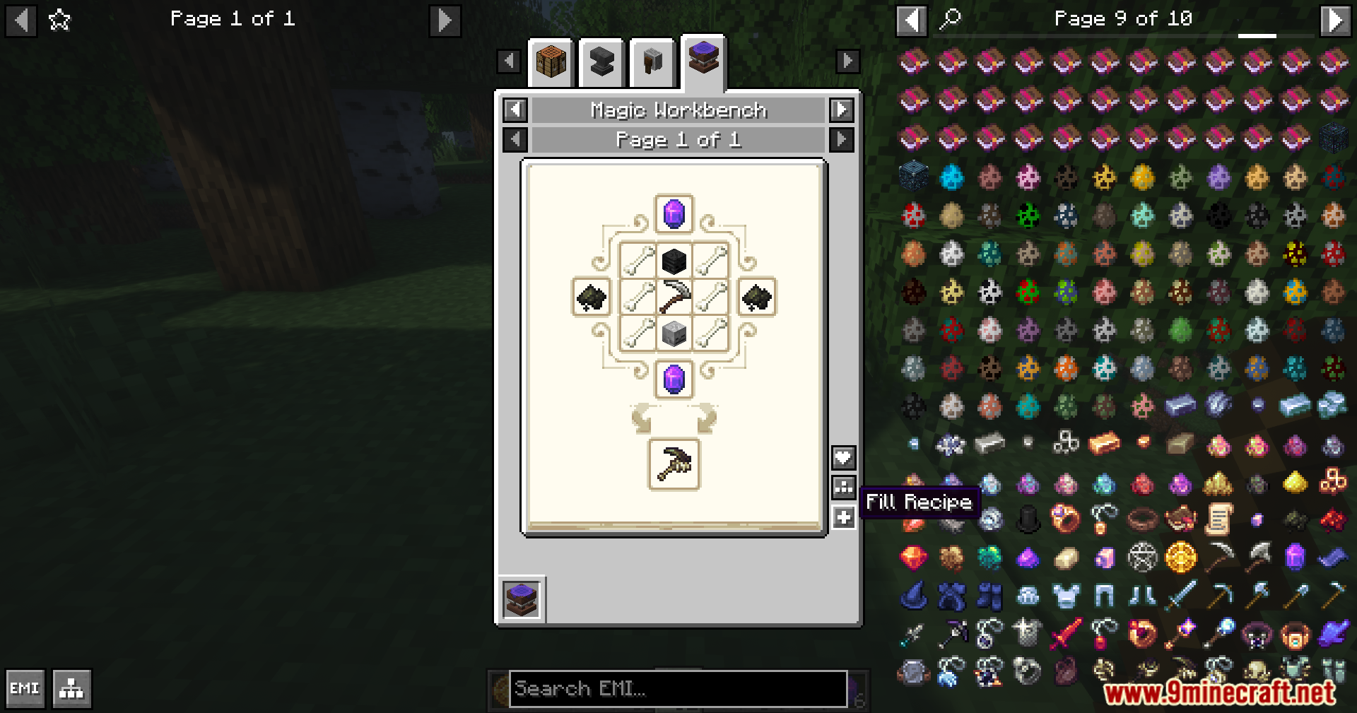 Recipe for Deathbringer's Scythe in the Magic Workbench