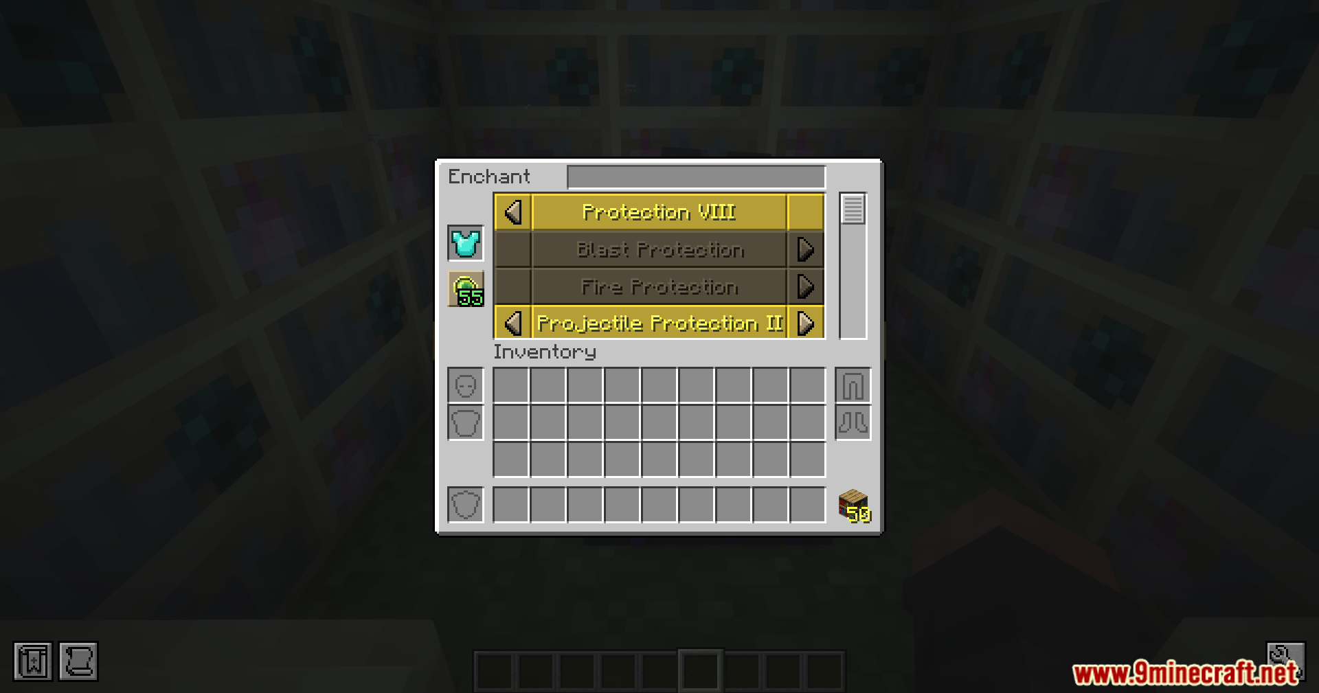 Viewing Apotheosis custom enchantments like Rebounding and Berserkers Fury