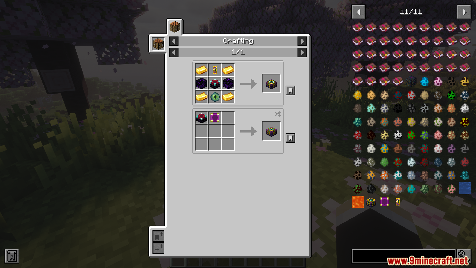 Recipe for the new table in Enchanting Plus Modern Edition Mod