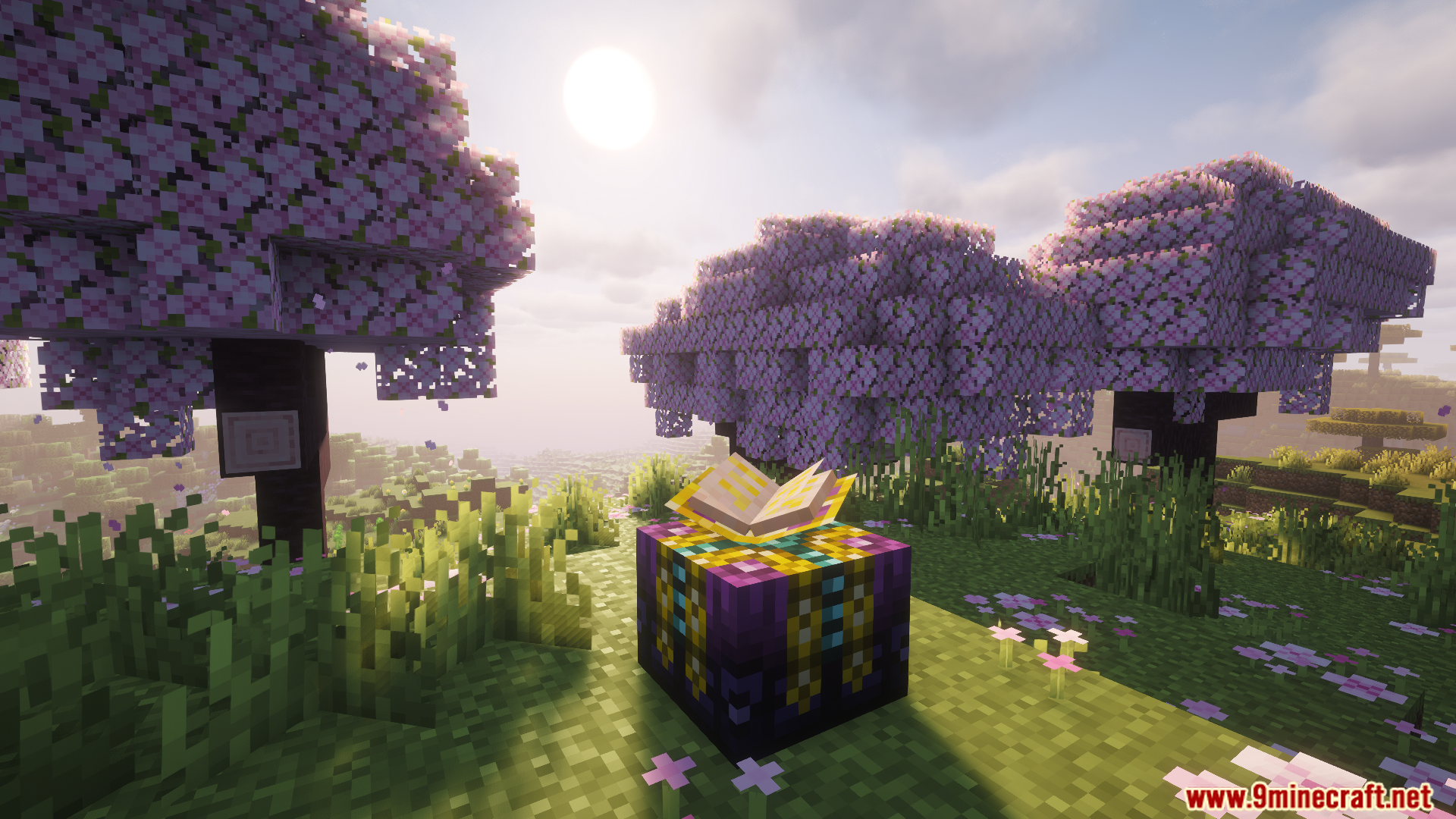 Enchanting Plus table with a floating book in cherry grove