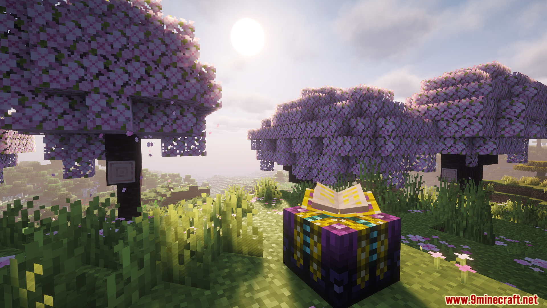 Another view of Enchanting Plus table near cherry blossom trees