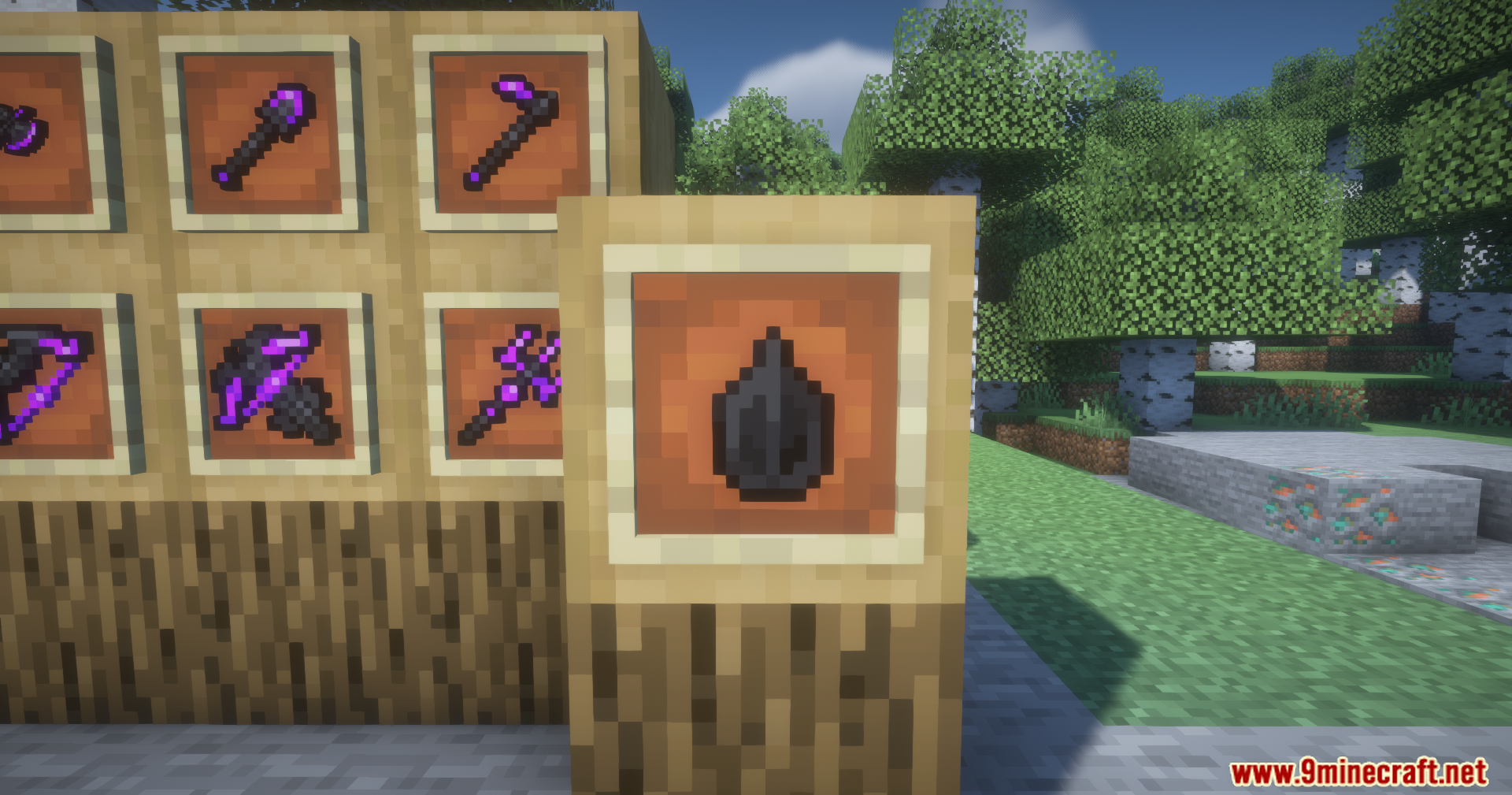 Enderdragon Loot mod items including tools weapons and a dragon scale
