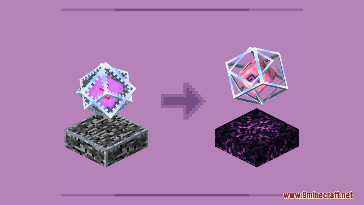 Texture changes for the end crystal and end portal frame blocks