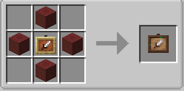 Crafting a wooden item frame in Fancy Frames