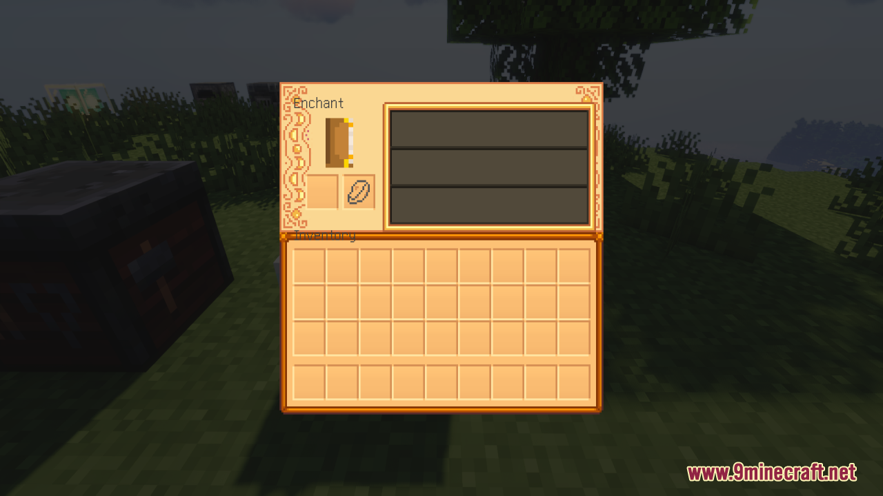Enchanting table menu with a warm custom theme
