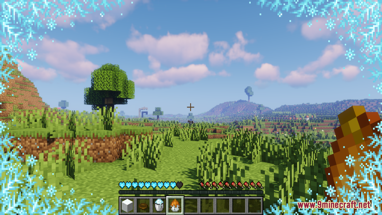 Updated blue hearts indicating the player is currently freezing