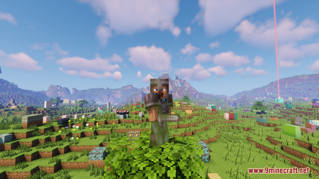 Golden Enchanted Glint Resource Pack Screenshot 11 Player holding an enchanted sword showing the custom golden shine