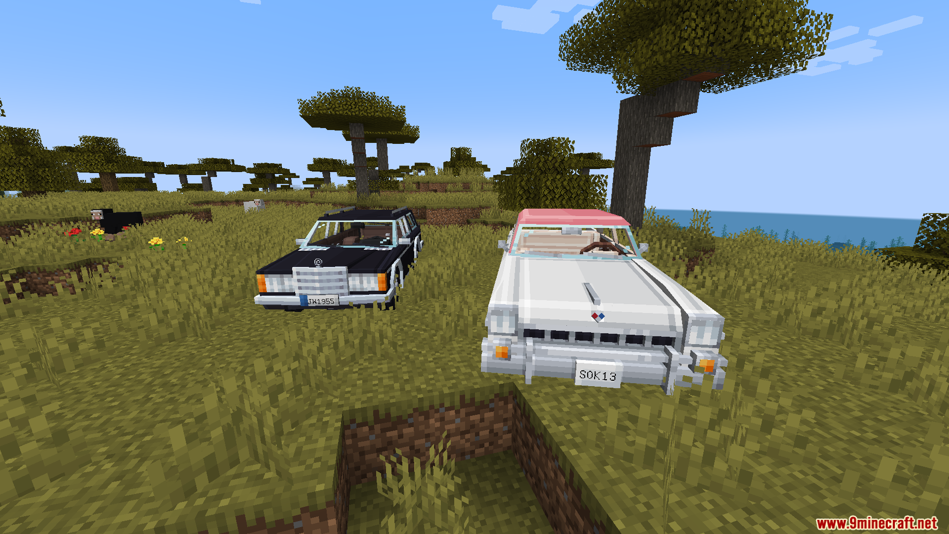 Front view of cars from Immersive Vehicles Official Automobile Pack Mod