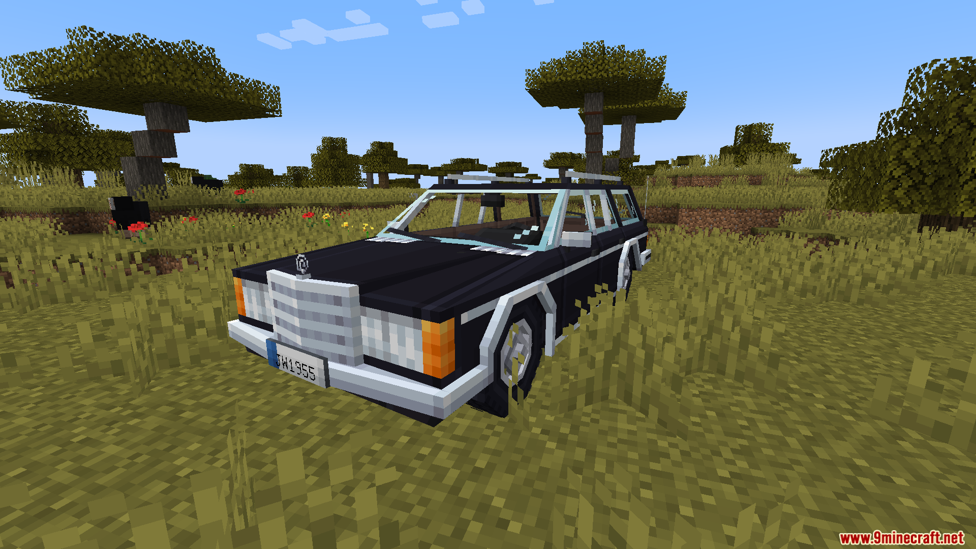 Black station wagon from Immersive Vehicles Official Automobile Pack Mod