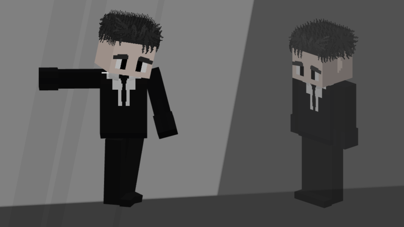 Higuruma character model in a black suit from Jujutsu Anima mod