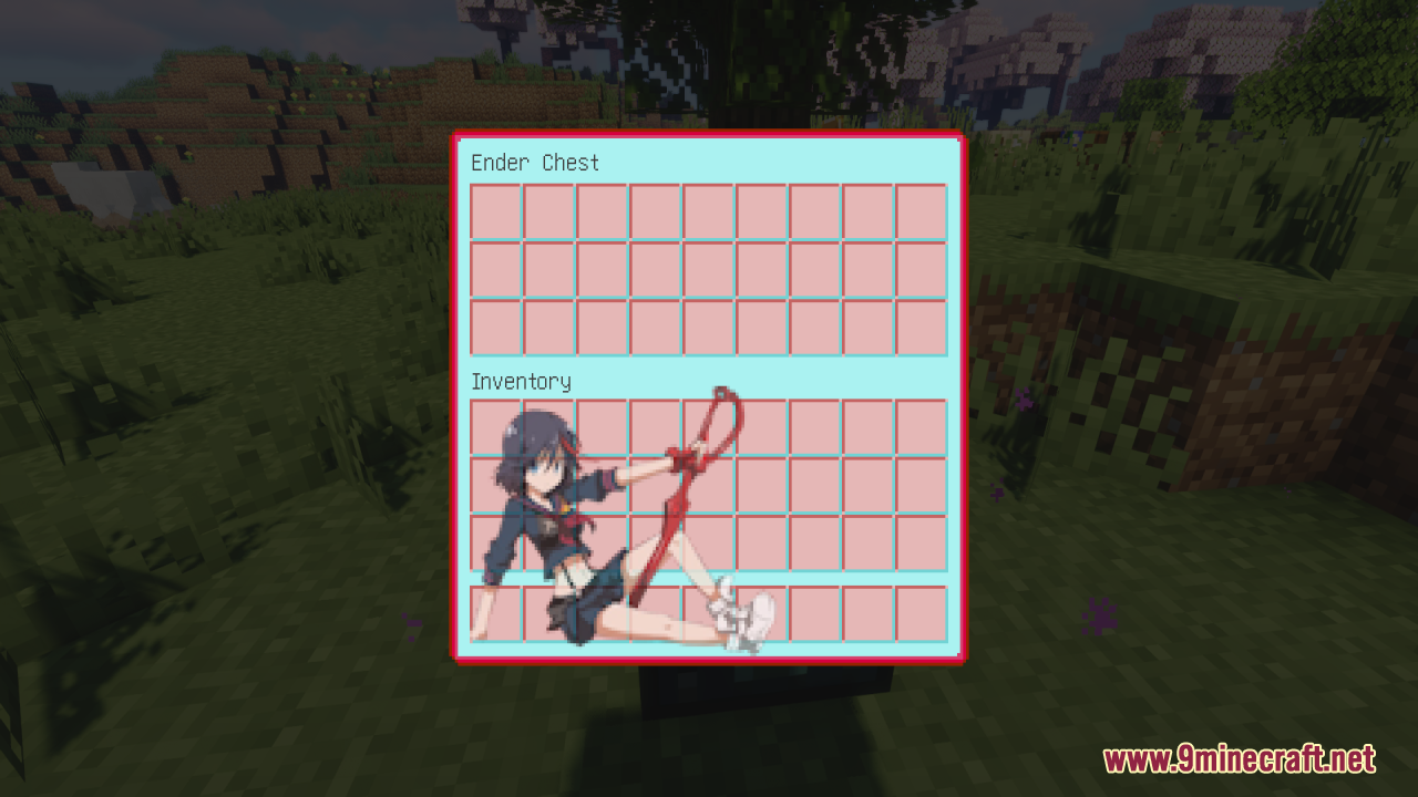 Kill La Kill custom Ender Chest and inventory interface screen