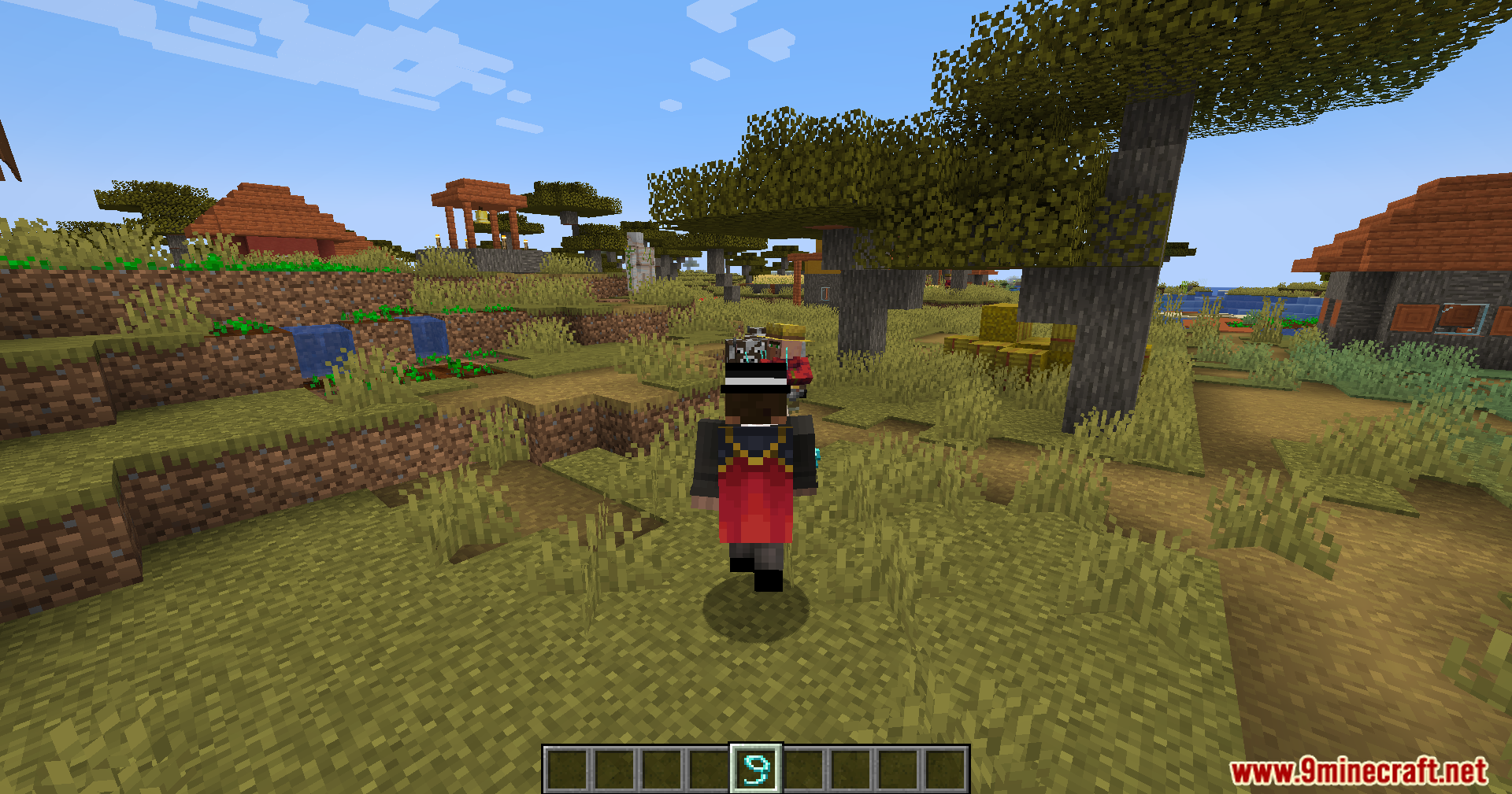 Leashed Mod Screenshot 4 Player in third person pulling mobs using the Leashed mod