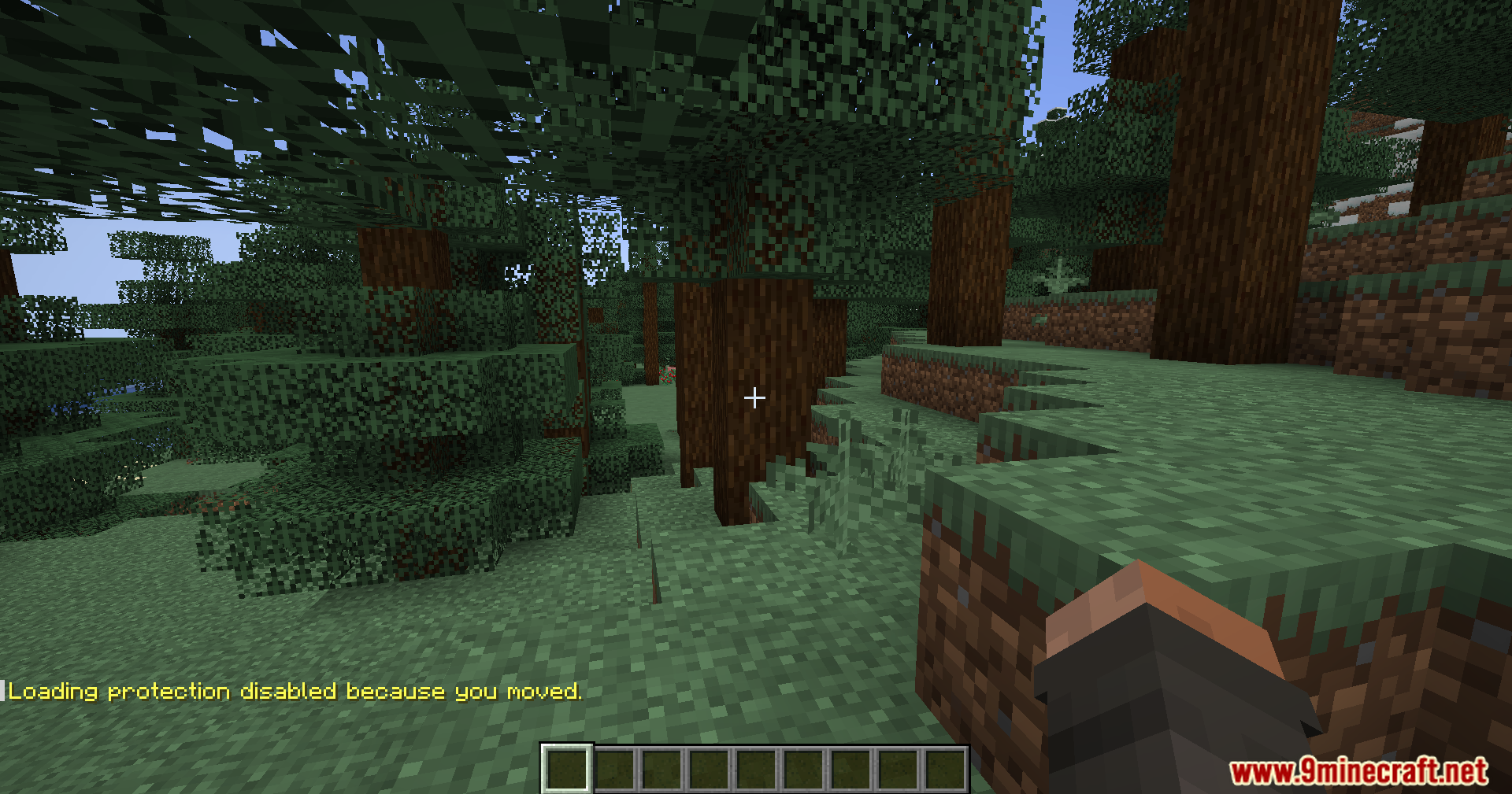 Chat message showing thirty seconds of loading protection remaining