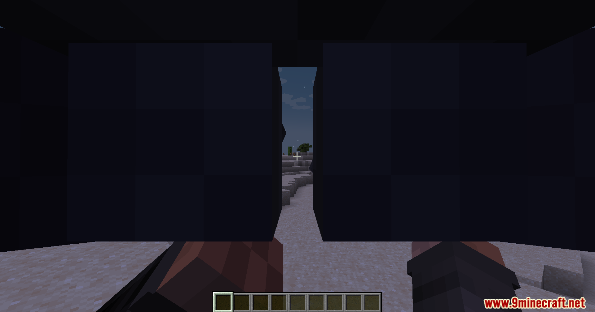 Player putting on a pair of night vision goggles