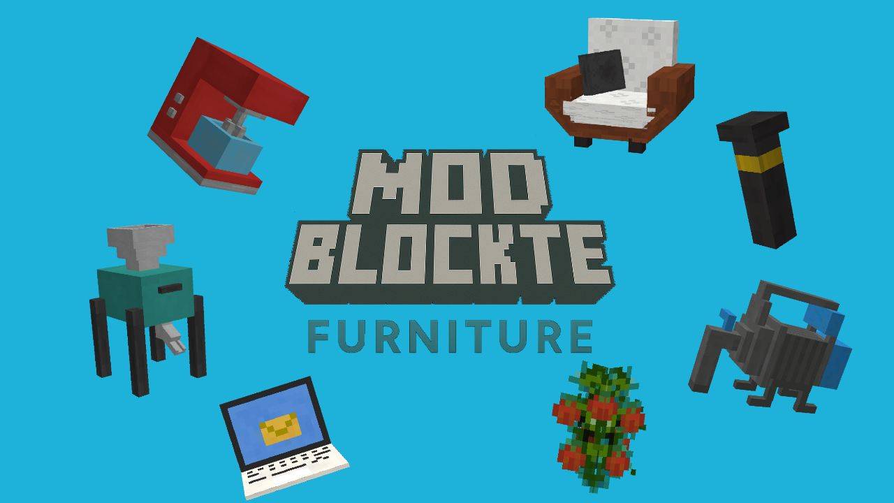 Modblockte Furniture Addon MCPE/Bedrock Mods & Addon