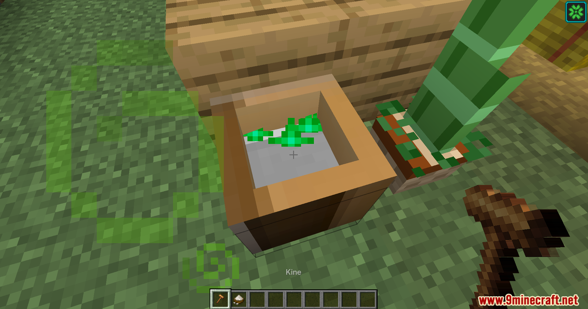 Using a Kine mallet to pound mochi