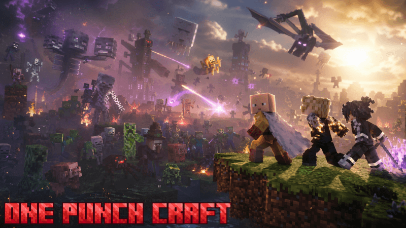 One Punch Craft Ferous Addon MCPE/Bedrock Mods & Addon