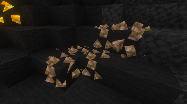 Custom 3D iron ore blocks using the Ores 3d Addon Mod