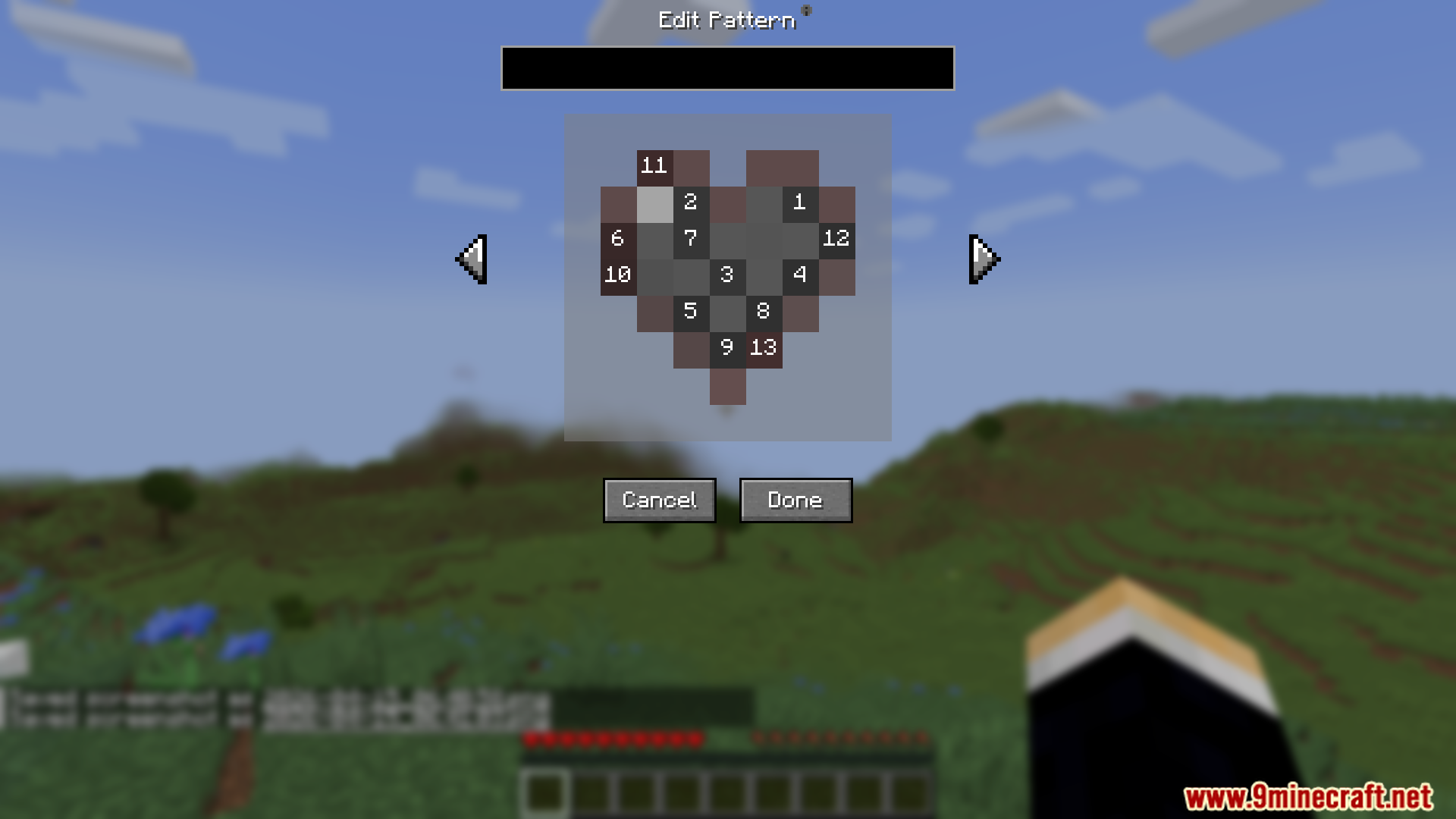 Configuring the pixel removal sequence for a custom heart