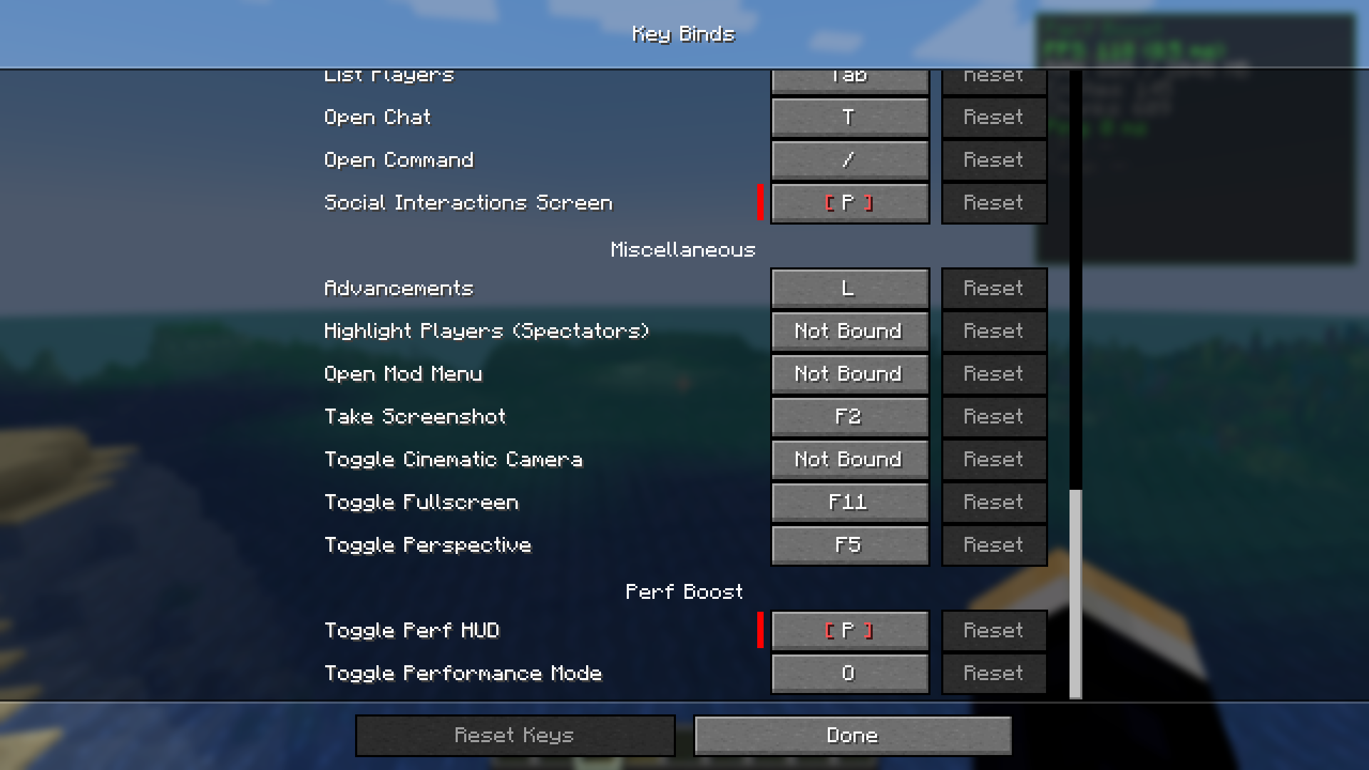 Minecraft Key Binds Settings Menu Configuration Screen Minecraft Key Binds Settings Menu Configuration Screen