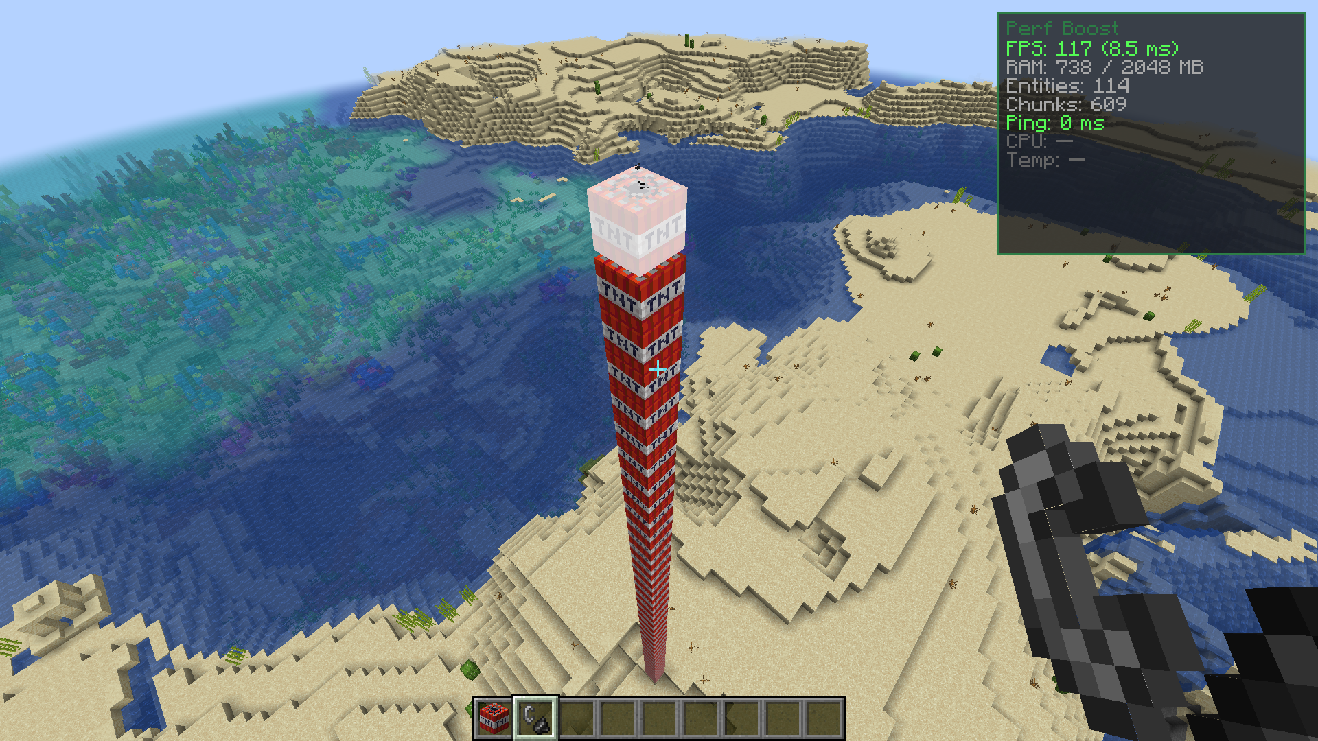 tall red white striped tower beach tall red white striped tower beach