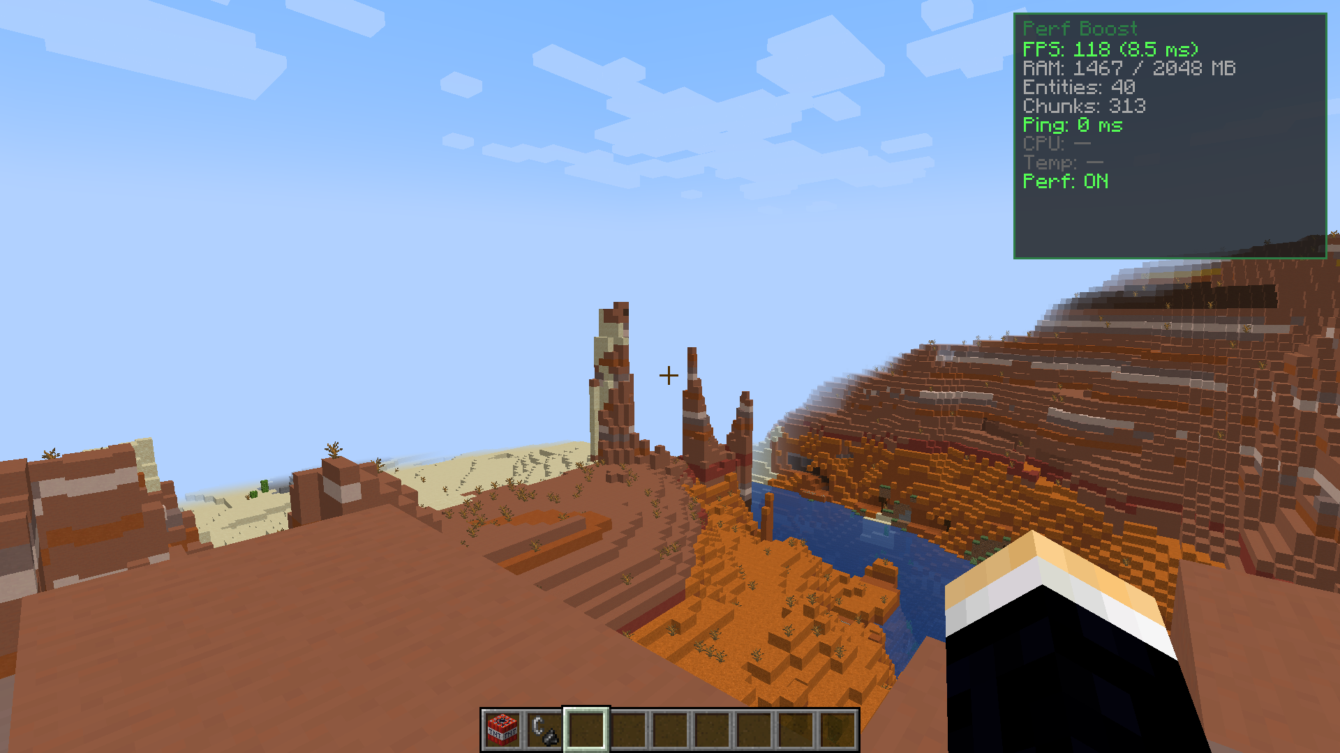 Desert Biome with Mesa Formations and Water Desert Biome with Mesa Formations and Water