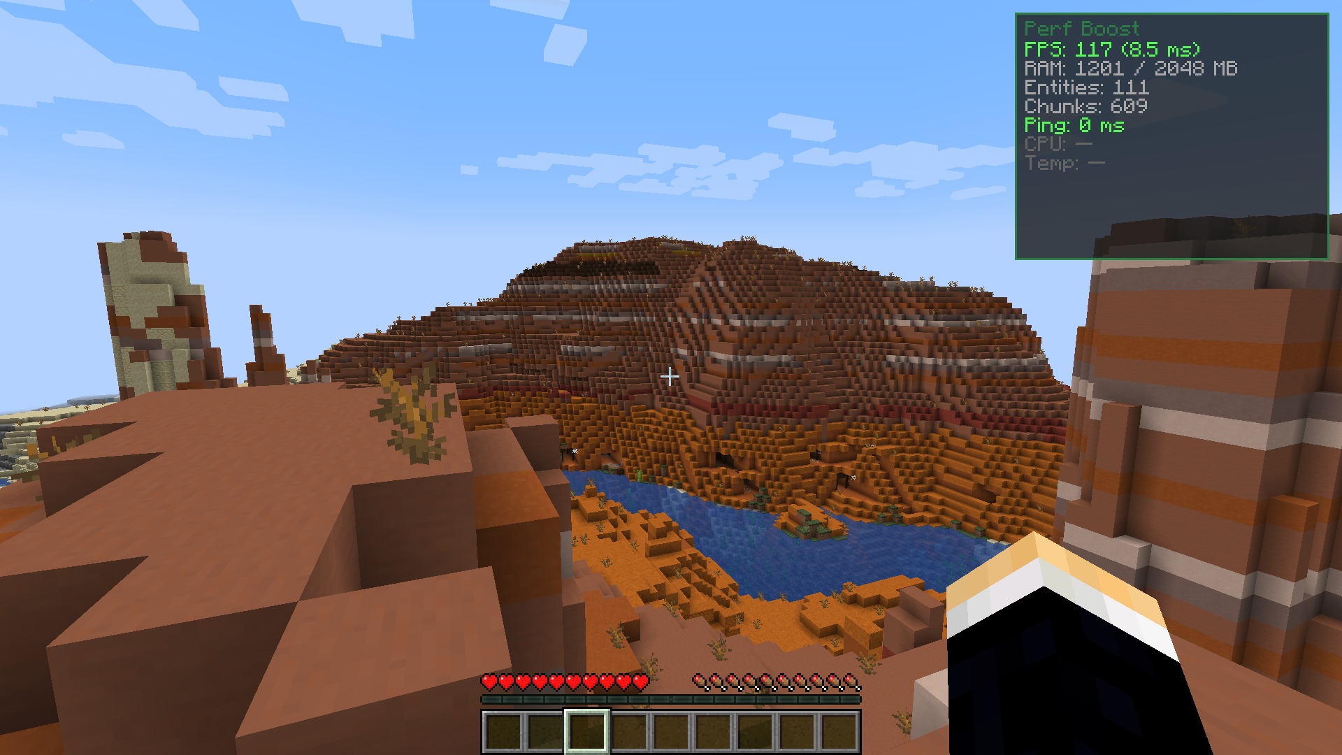 Desert Village with Water and Mountains Desert Village with Water and Mountains