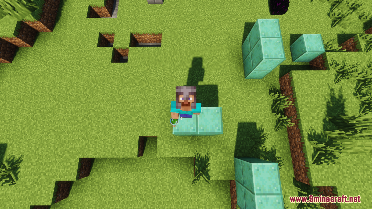 Player drinking a potion showing the Potion Effect Indicators animation