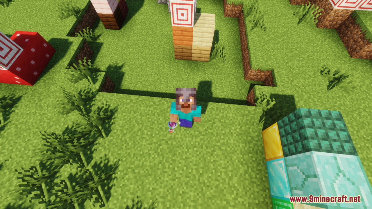 Player holding a potion with Potion Effect Indicators Resource Pack