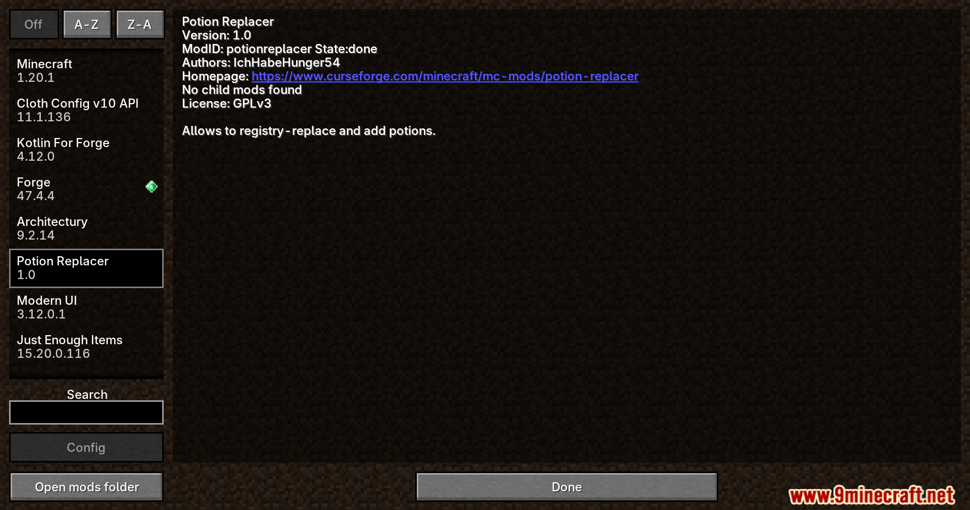 Potion Replacer Mod Screenshot 1