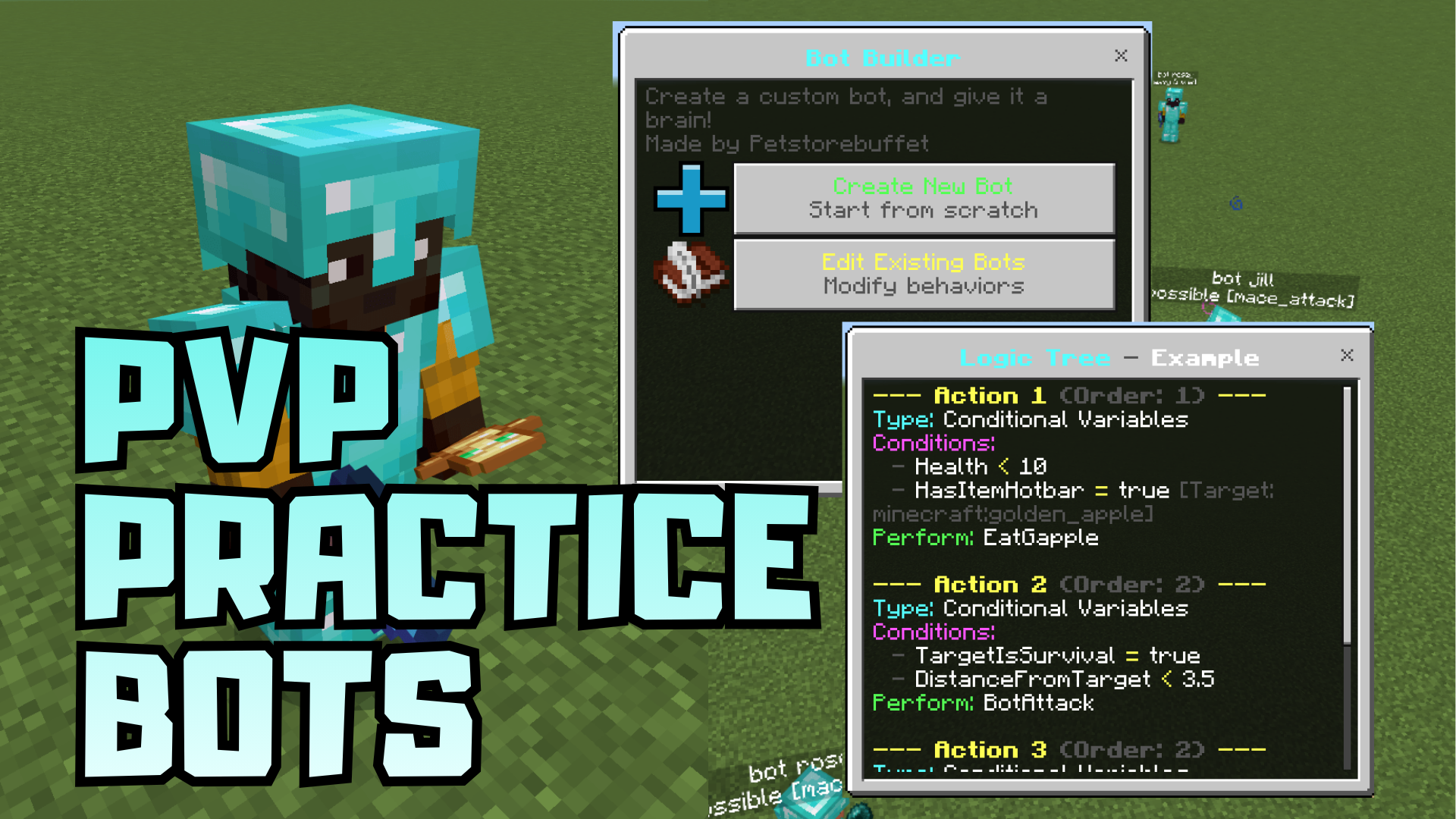 Pvp Practice Bots Addon Mod