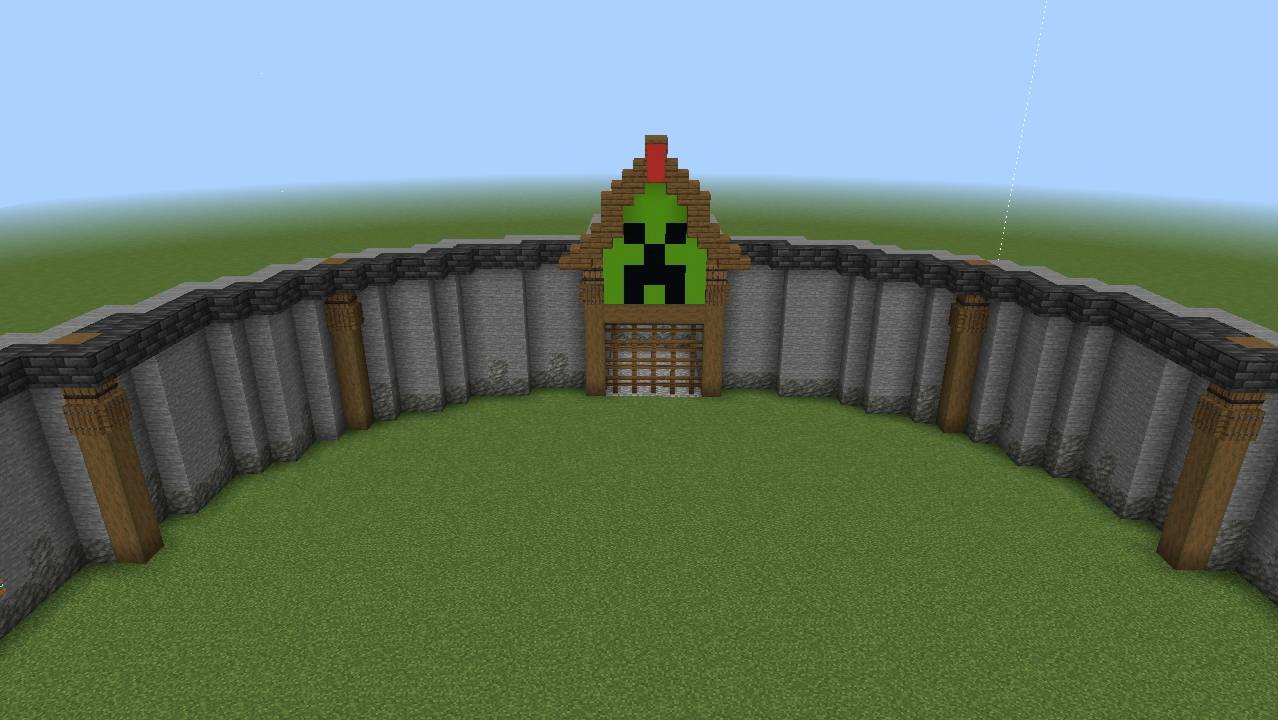 Three netherite blocks with buttons below signs for different combat kits